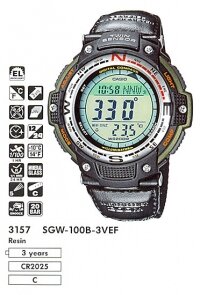 �������� ������� ���� CASIO SGW-100B-3VEF 